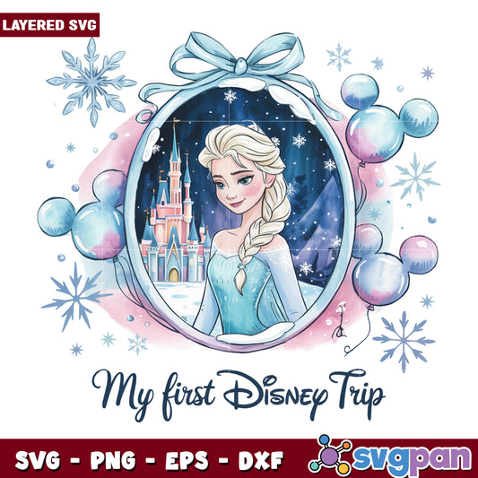 Elsa frozen princess png, disney summer vacation png, disney princess​ png
