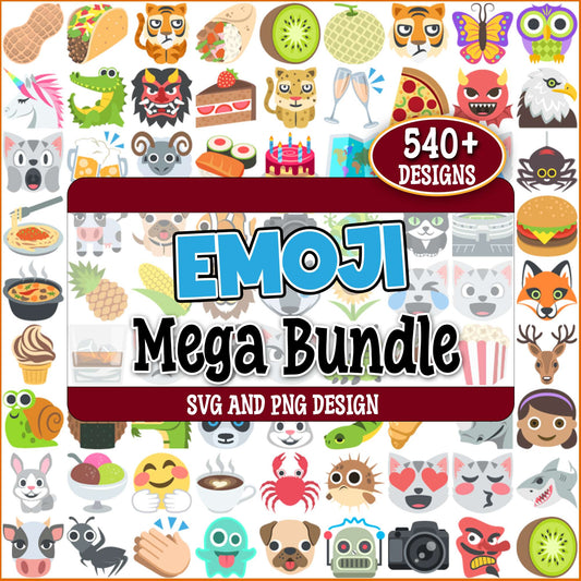 Emoji collection svg bundle