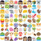 Emoji collection svg bundle, emojis svg, tiktok emojis svg