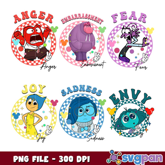 Emotion Character Bundle PNG Files for Crafting