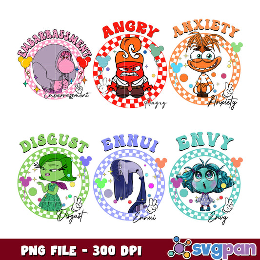 Emotional Expressions Bundle PNG Graphics 300 DPI