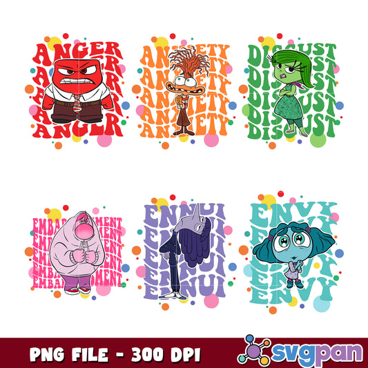 Emotional Expressions Character Bundle PNG Files
