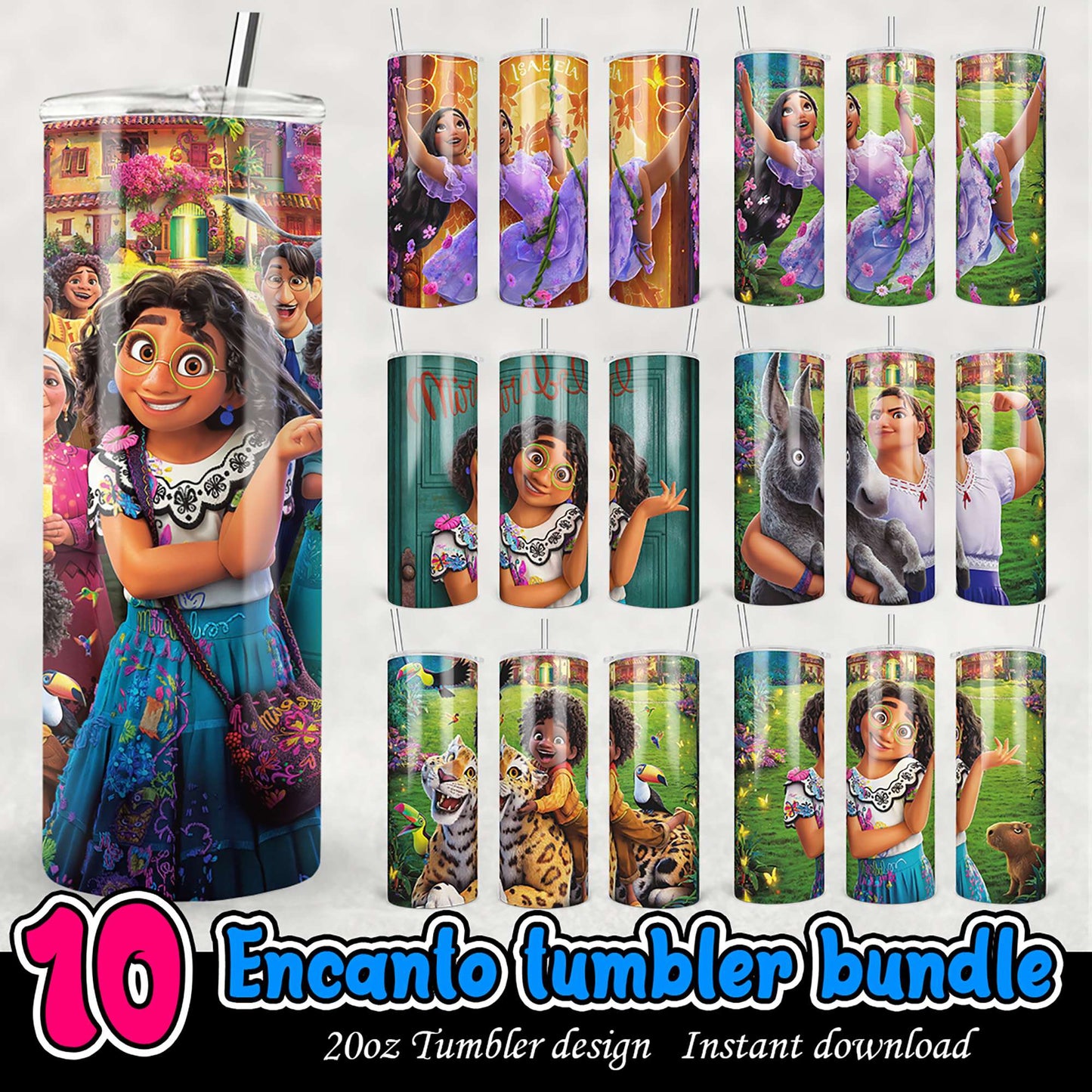 Encanto Tumbler Bundle PNG Designs