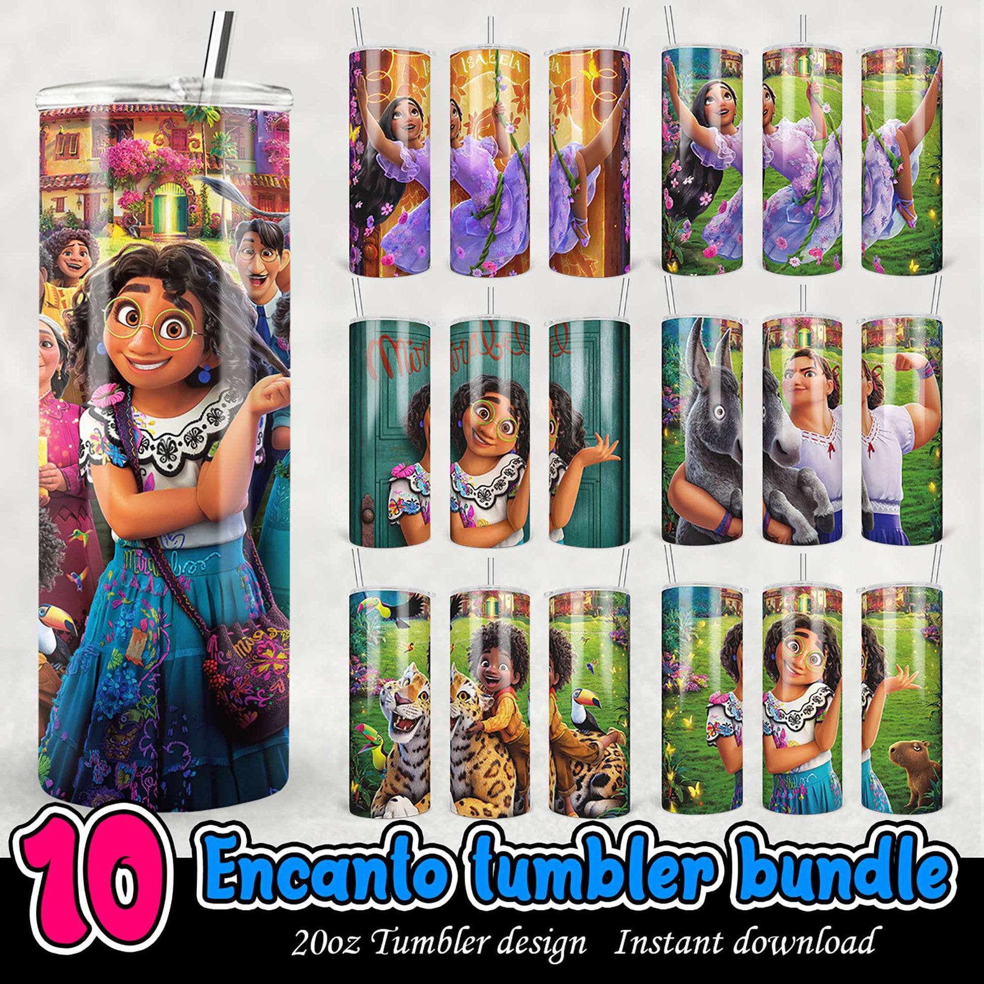 Encanto Tumbler Bundle PNG Designs