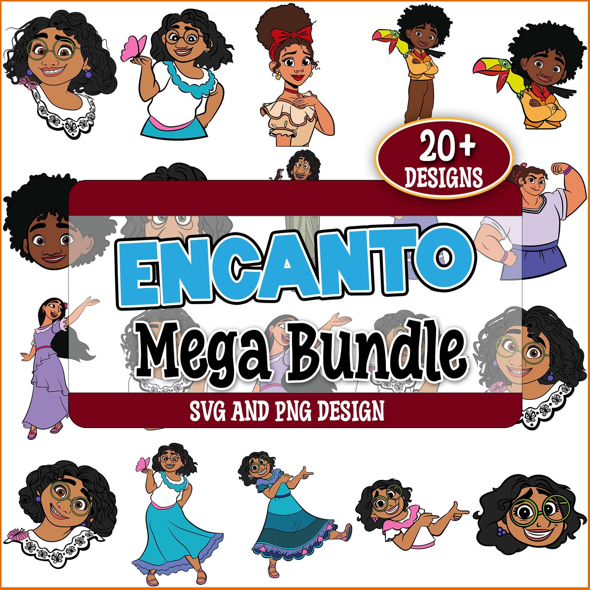 Encanto lovely pose svg bundle