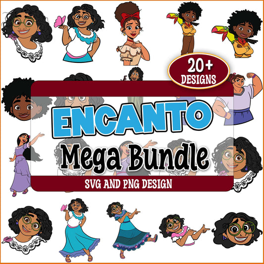 Encanto lovely pose svg bundle