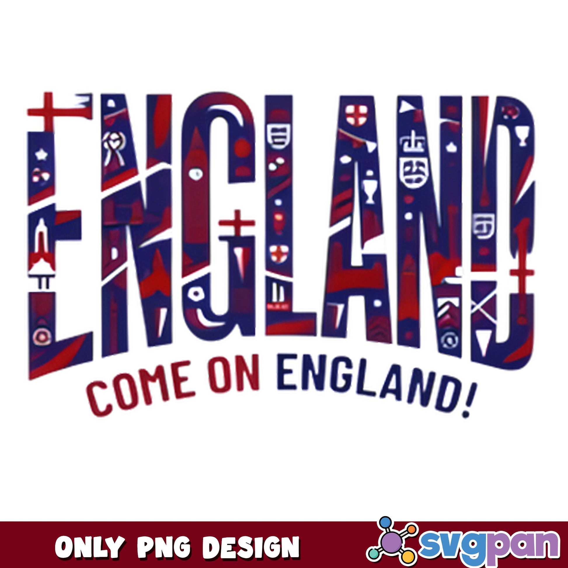 England Come On England Football PNG, England Flag PNG, Soccer PNG