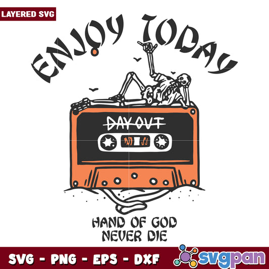 Enjoy today hand of god never die svg, halloween decorations svg, halloween cartoons svg