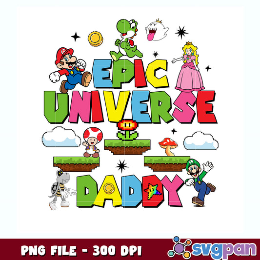 Epic universal daddy png, universal png, father's day png