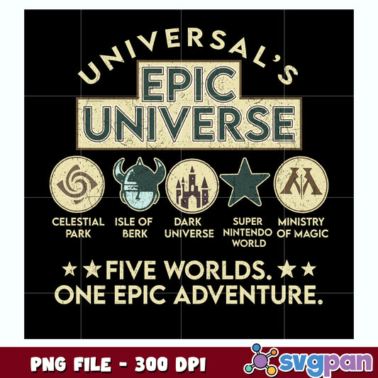 Epic universal five words one epic adventure png, one epic adventure png