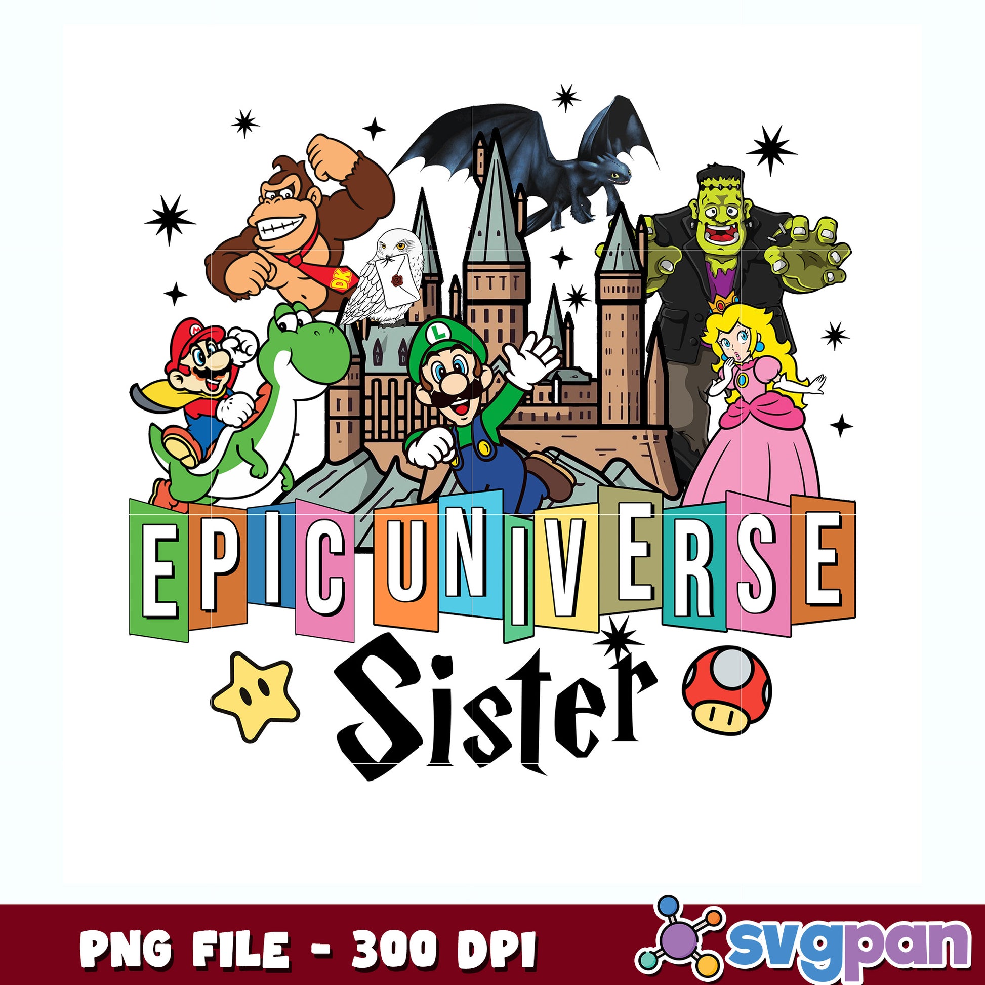 Epic universal sister png, universal png, sister png