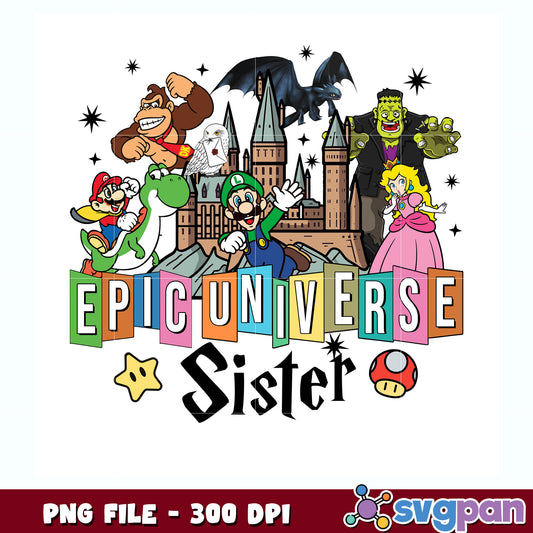 Epic universal sister png, universal png, sister png