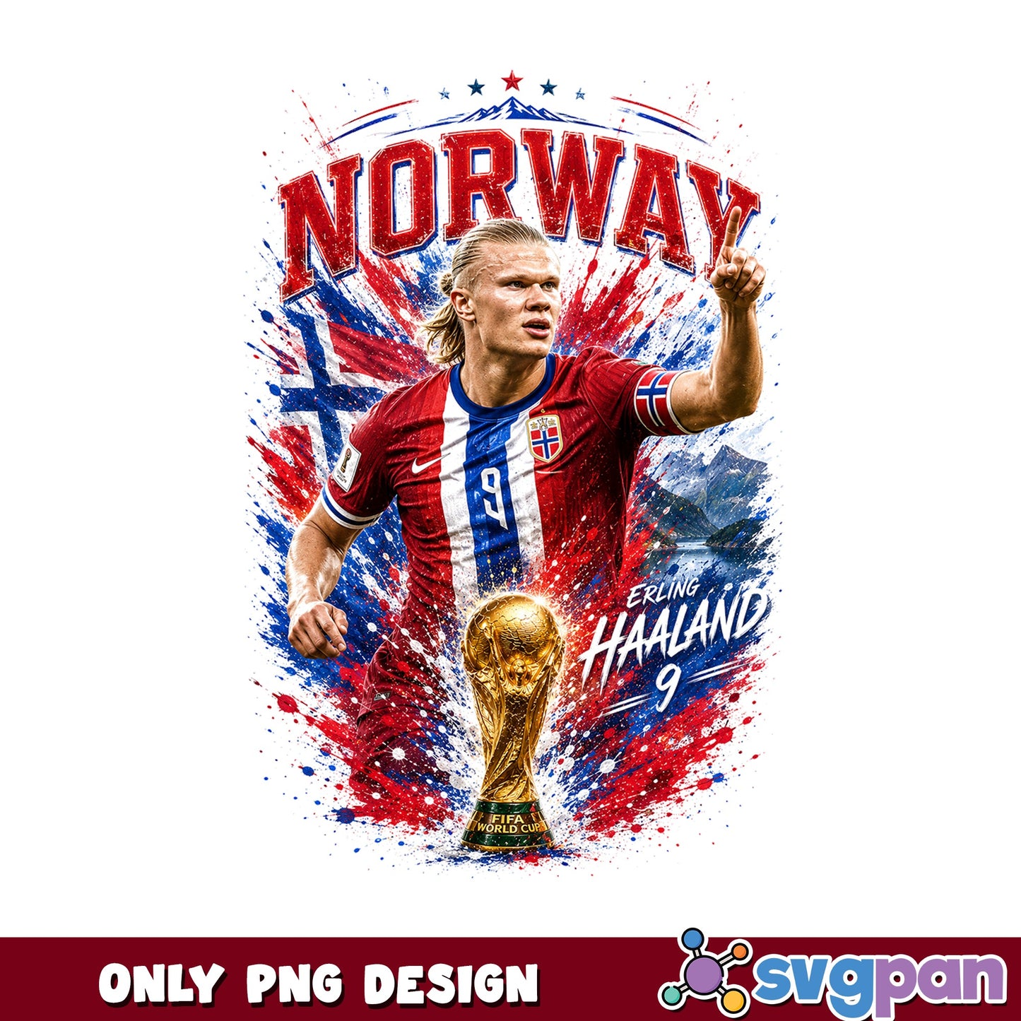 Erling Haaland Norway Football PNG, Soccer Player PNG, World Cup PNG