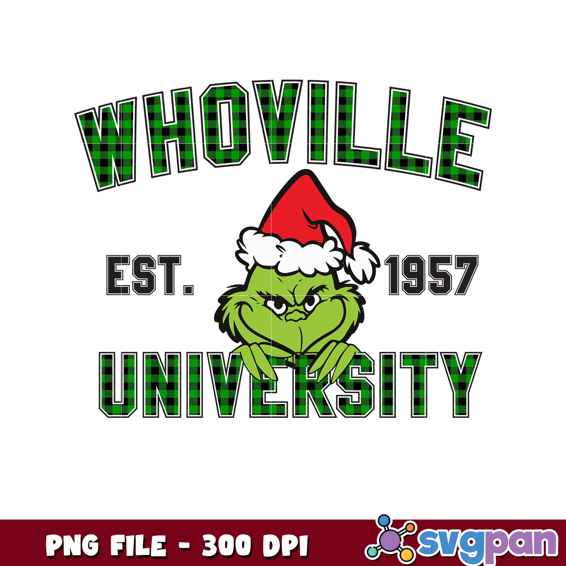 Est 1957 Whoville png, green grinch png, the grinch 2 ​png