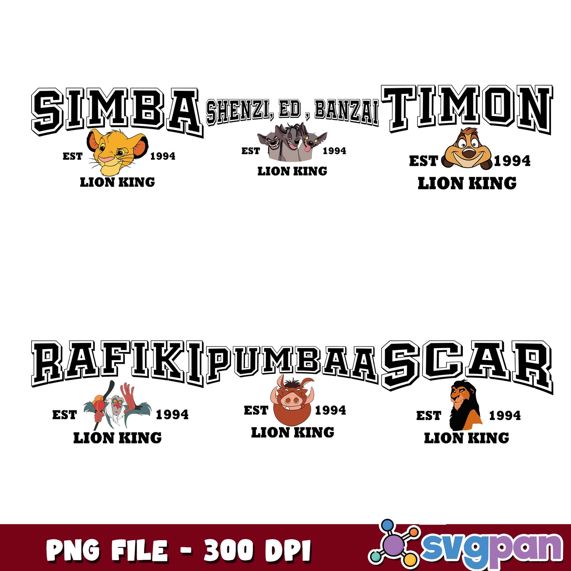 Est lion king png bundle