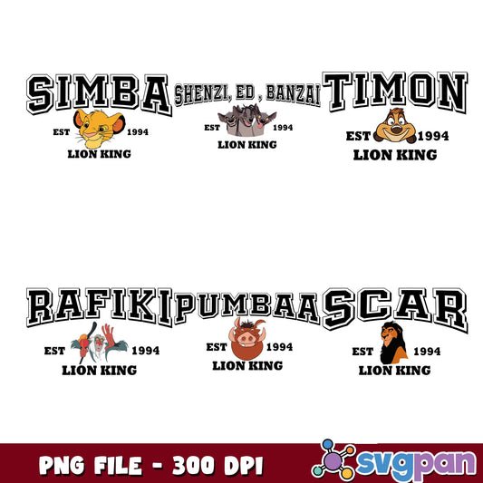 Est lion king png bundle