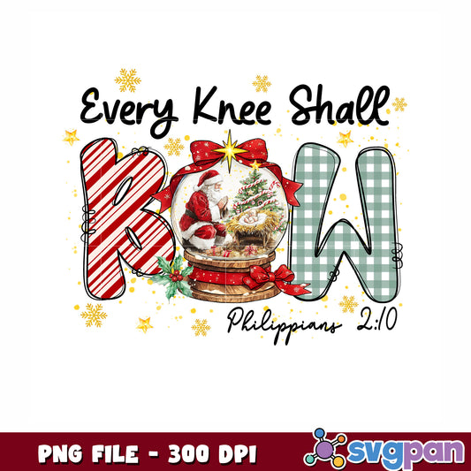 Every Knee Shall png, merry chirstmas png, christmas tree png