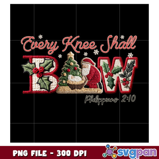 Every knee shall png, last christmas​​ png, christmas cookies​ png