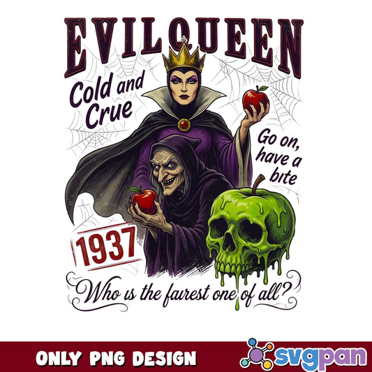 Evil Queen Disney Villain PNG, Snow White Wicked Witch, Halloween PNG