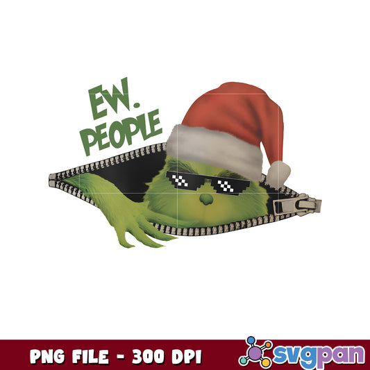 Ew People Whoviile Grinchmas png, grinch quotes png, christmas time ​png