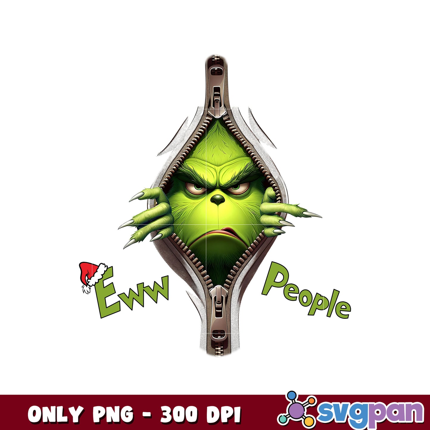 Ew people grinch christmas design png