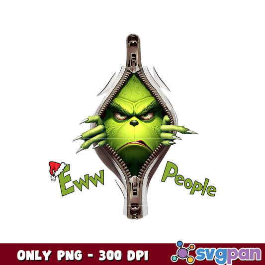 Ew people grinch christmas design png