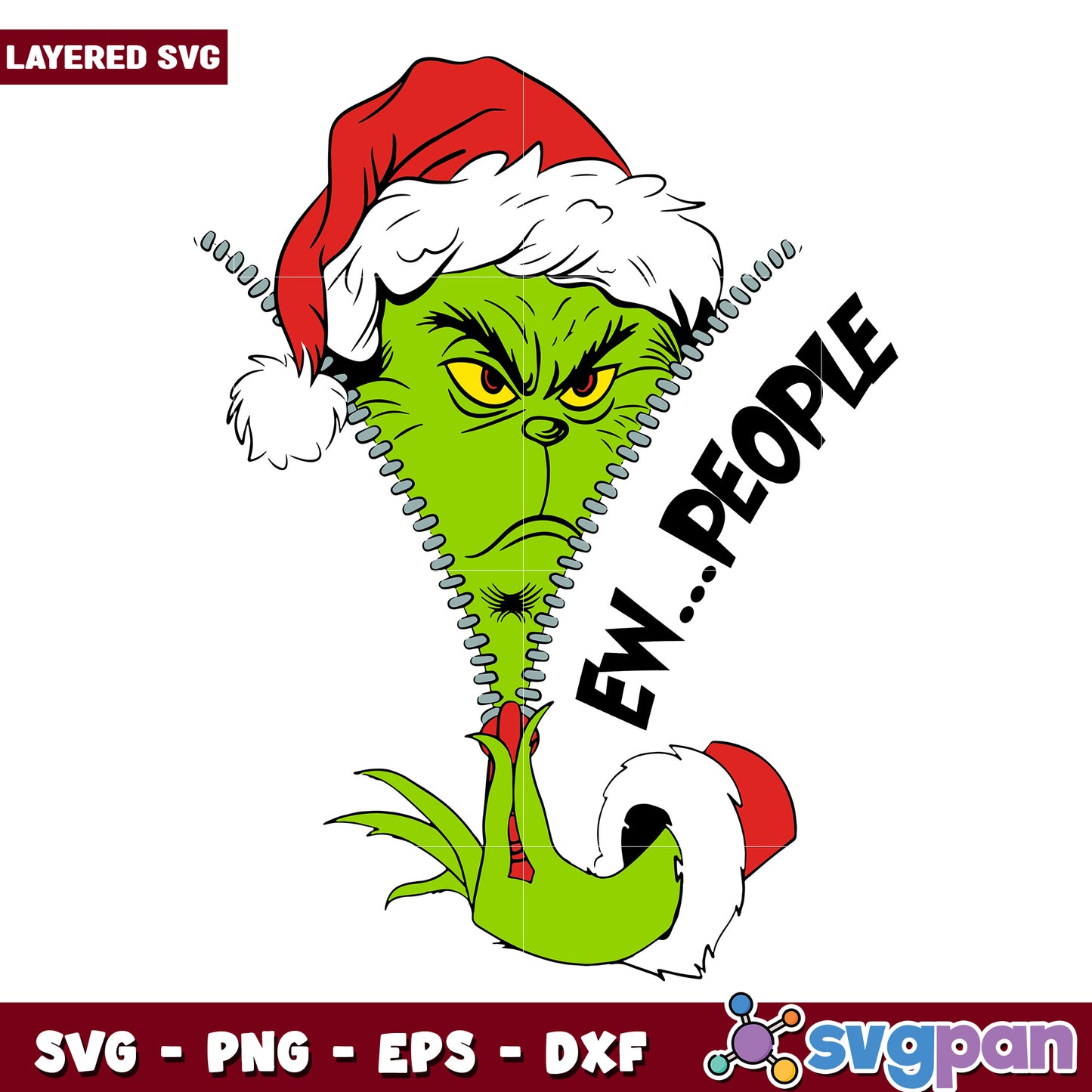 Ew people svg, christmas svg, grinch svg