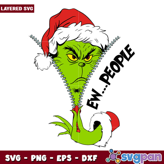 Ew people svg, christmas svg, grinch svg