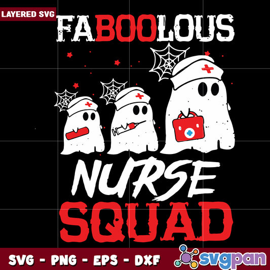 Faboolous nurse squad svg, halloween decorations svg, halloween cartoons svg