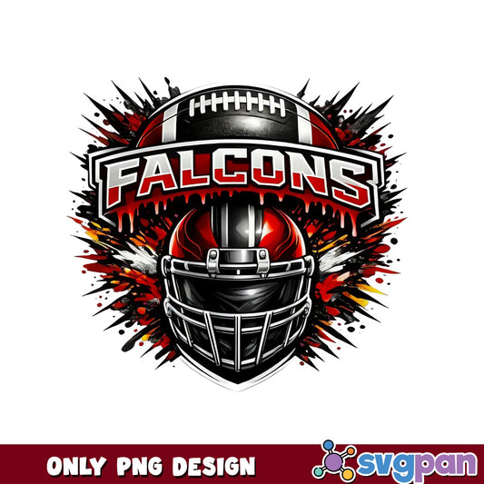 Falcons Football Helmet PNG, Football Team PNG, Sports PNG