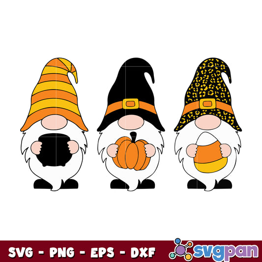 Fall Halloween Gnome svg