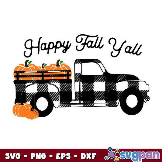 Fall Pumpkin Truck svg