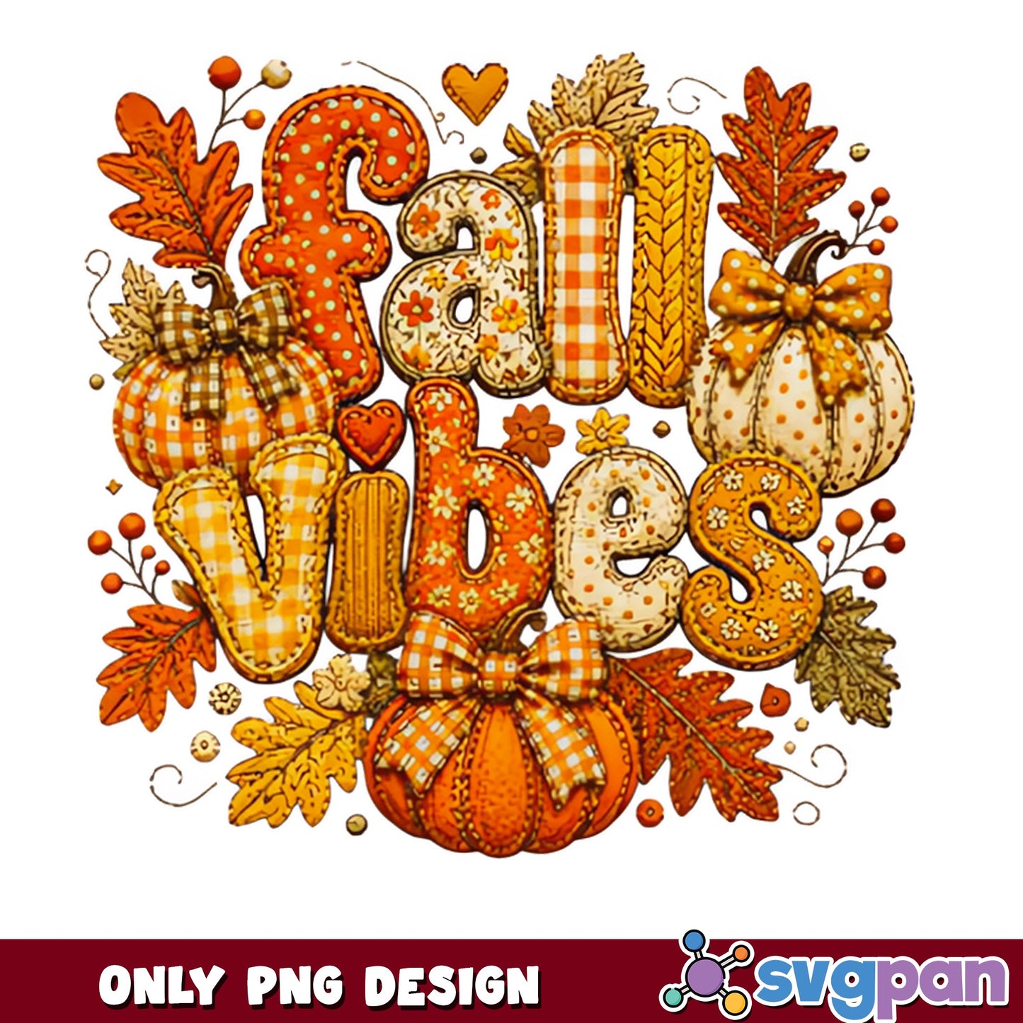 Fall Vibes PNG, Pumpkin Autumn Sublimation, Fall Vibes PNG