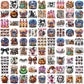 Fall and horror thing png bundle, fall png, spirit halloween png
