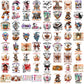 Fall and horror thing png bundle, fall png, spirit halloween png