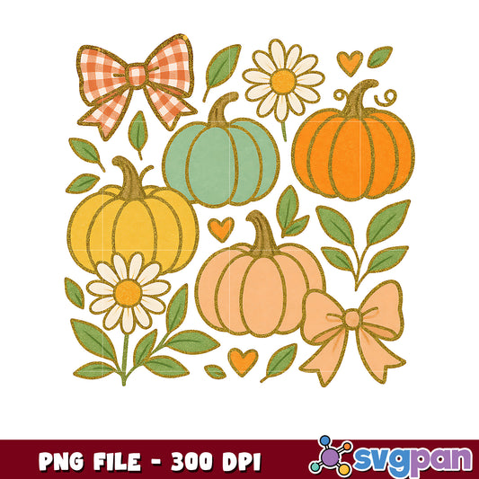 Fall pumkin design png, halloween ghost png, trick or treat png