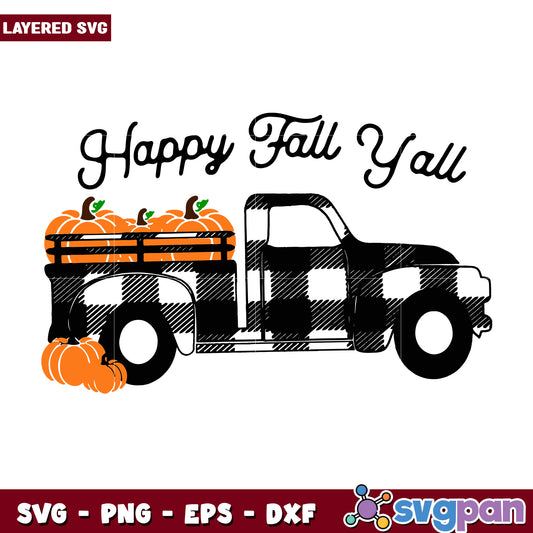 Fall pumpkin truck svg, halloween killers nights​ svg, spookycharacters svg