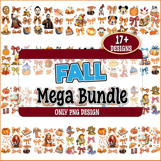 Fall x disney png bundle