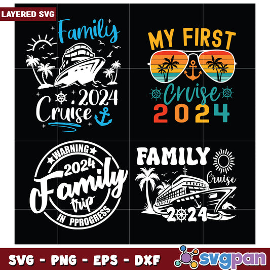 Family Cruise 2024 SVG Bundle