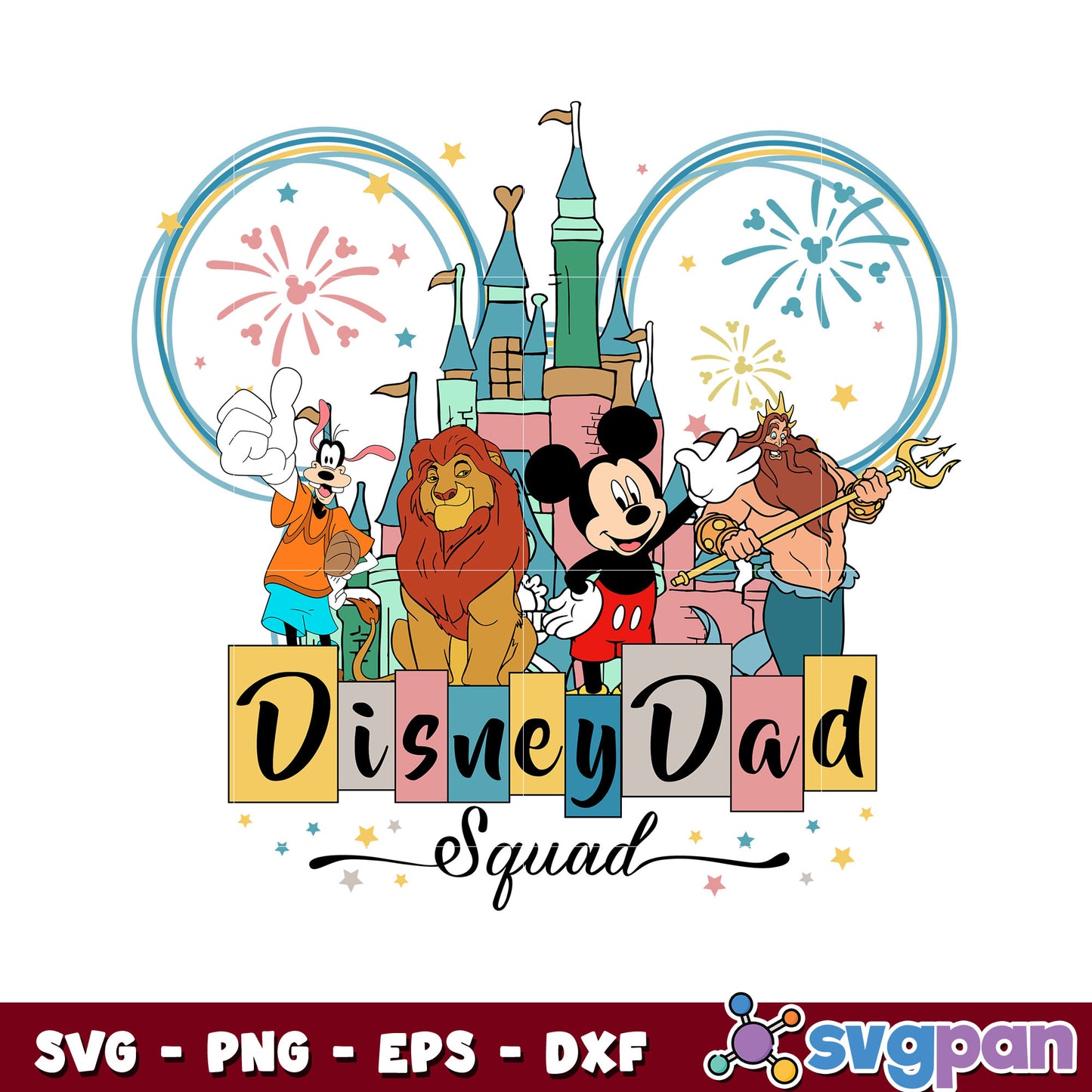 Family mouse disney squad svg, disney mickey mouse​ svg