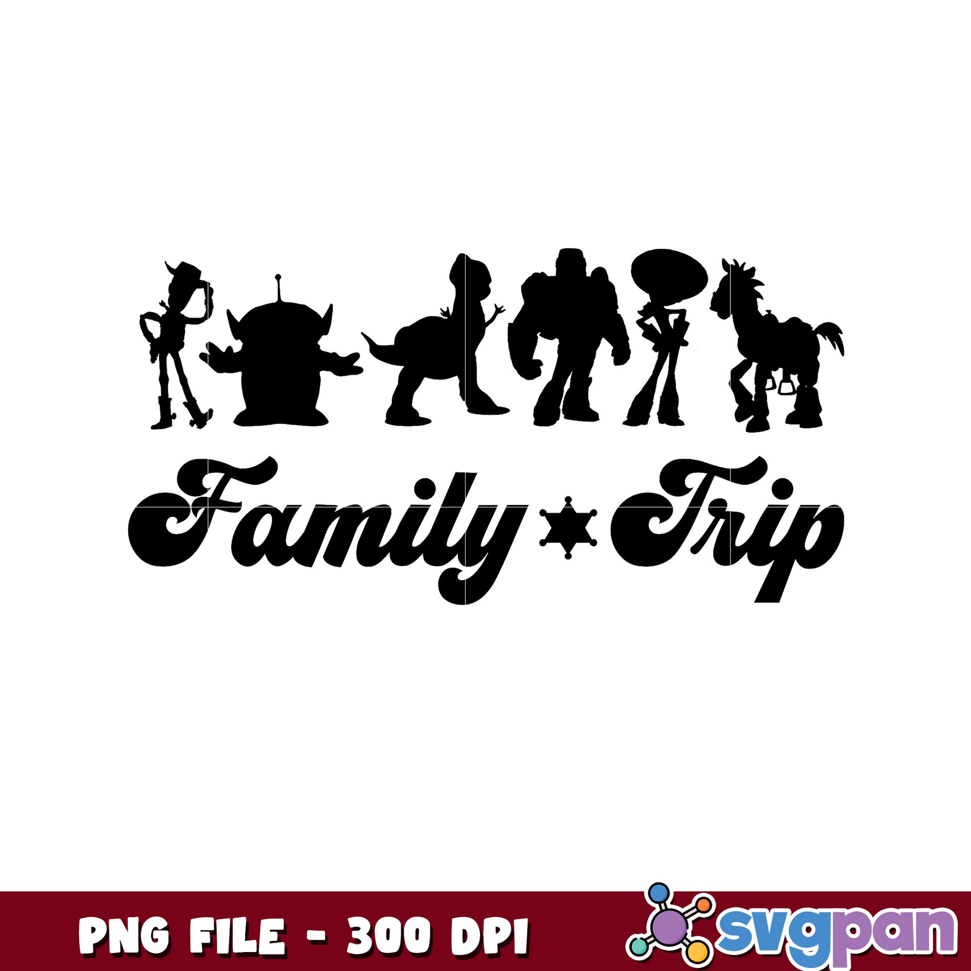 Family trip disney png, disney characters png, disney cartoon png