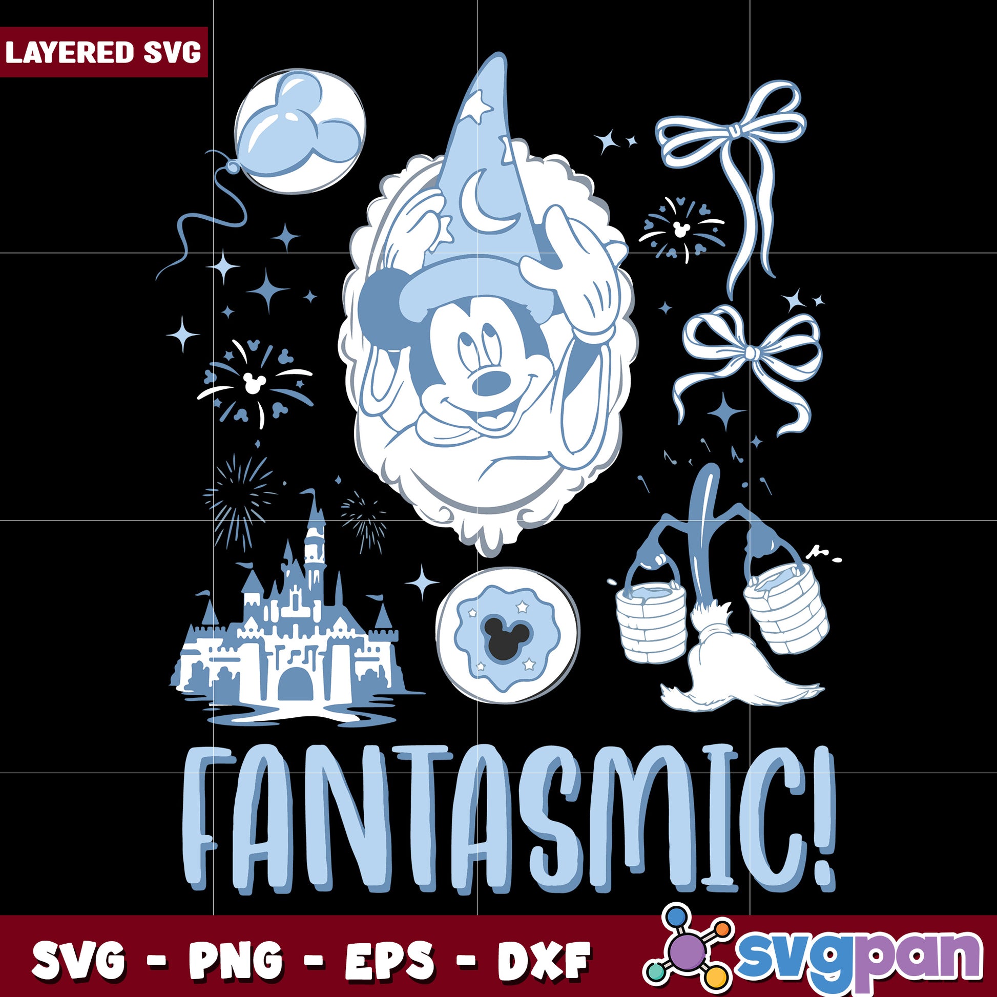 Fantasmic mickey mouse svg, disney parks​ svg, disney chanel svg