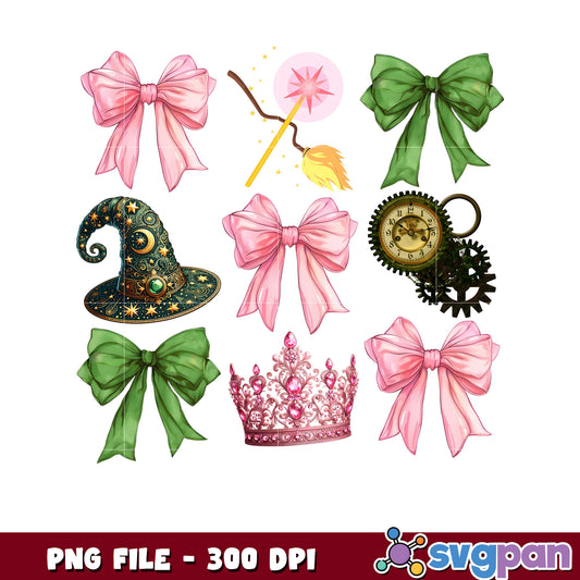 Fantasy Bow Crown Witch Hat PNG Clipart