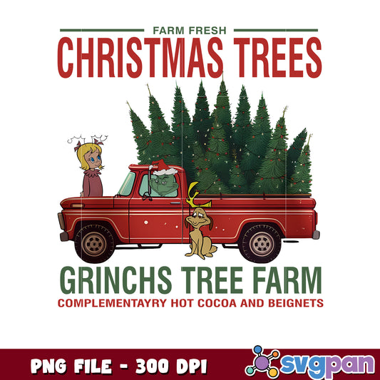 Farm Fresh Christmas Trees Grinchs png, grinch quotes png, christmas time ​png