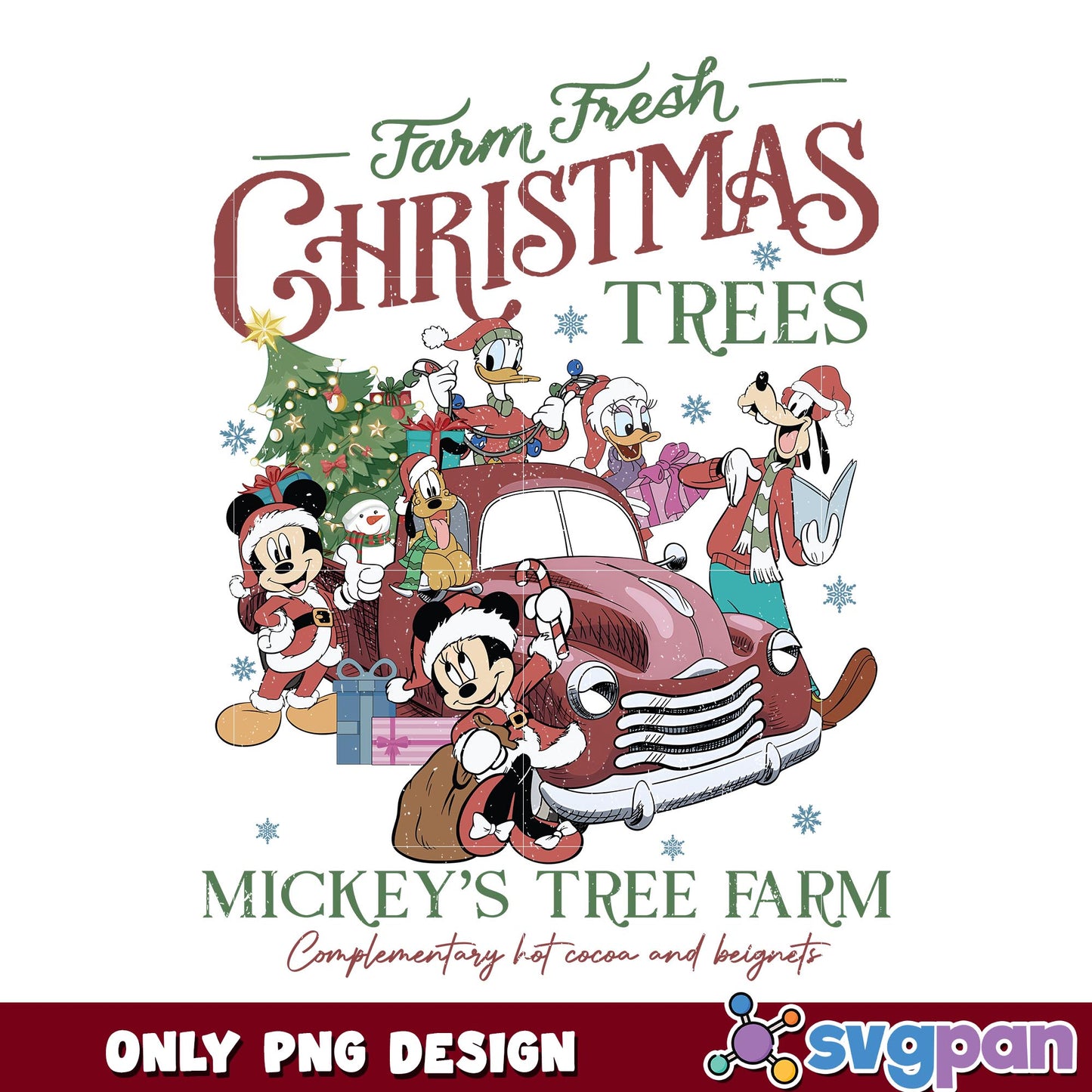 Farm fresh christmas trees png