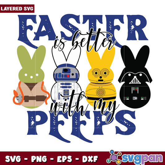 Faster is Better with My Peeps SVG Graphic Design File