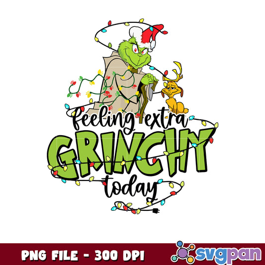 Feeling extra grinch png, cartoon grinch png, blue grinch​ ​png