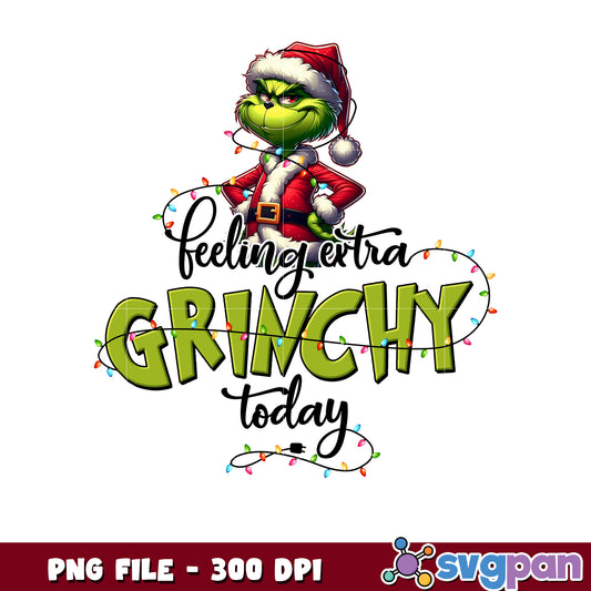Feeling extra grinchy png, grinch pajamas​​ png, grinch tree​ png