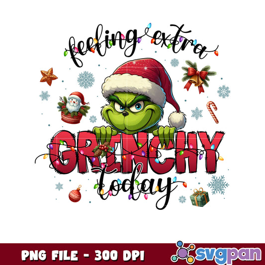 Feeling grinchy png, grinch pajamas​​ png, grinch tree​ png