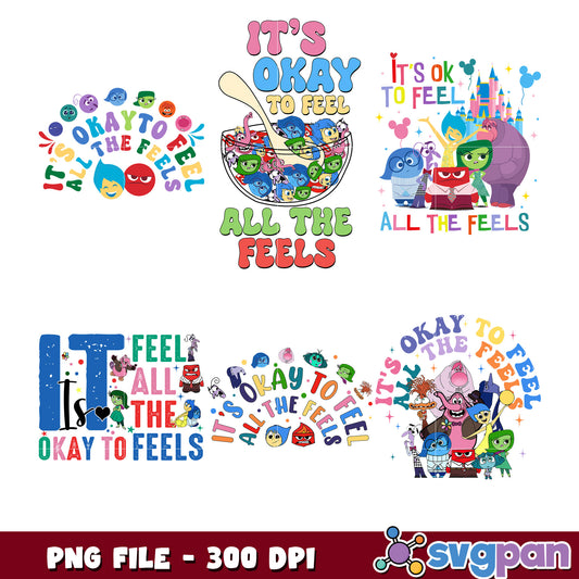 Feelings Bundle PNG It’s Okay To Feel Collection
